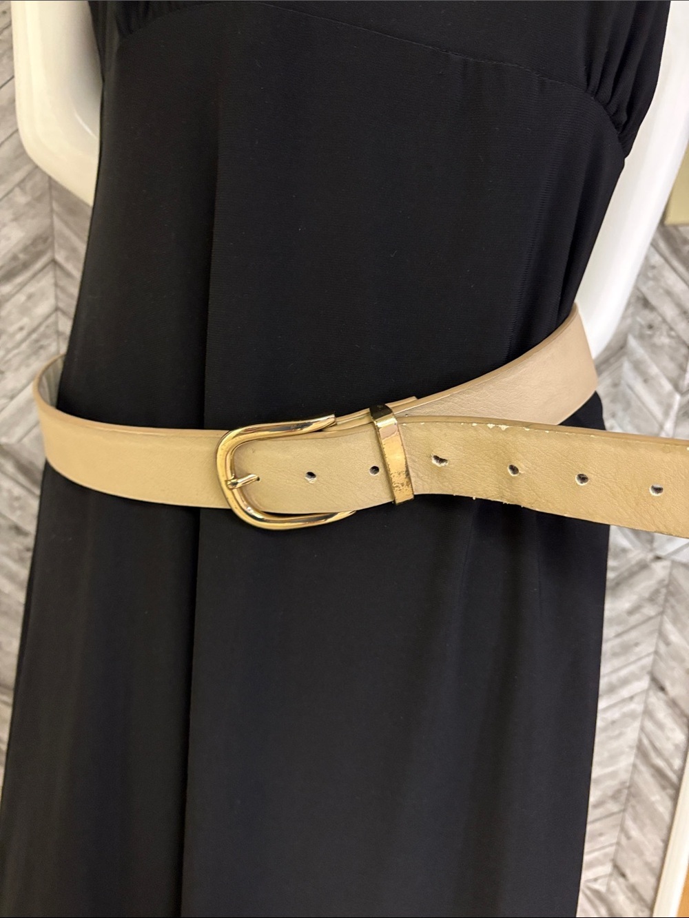 4/$20 Classic Tan Belt with Gold Buckle